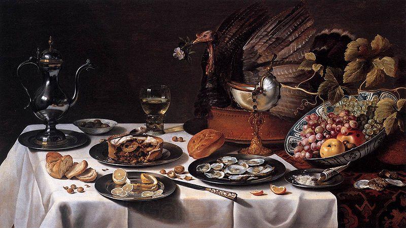 Pieter Claesz with Turkey Pie Norge oil painting art